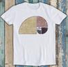Fibonacci La Spirale Dorata in Geometria con Tonalità Terrose Maglietta Regalo T Shirt M1235