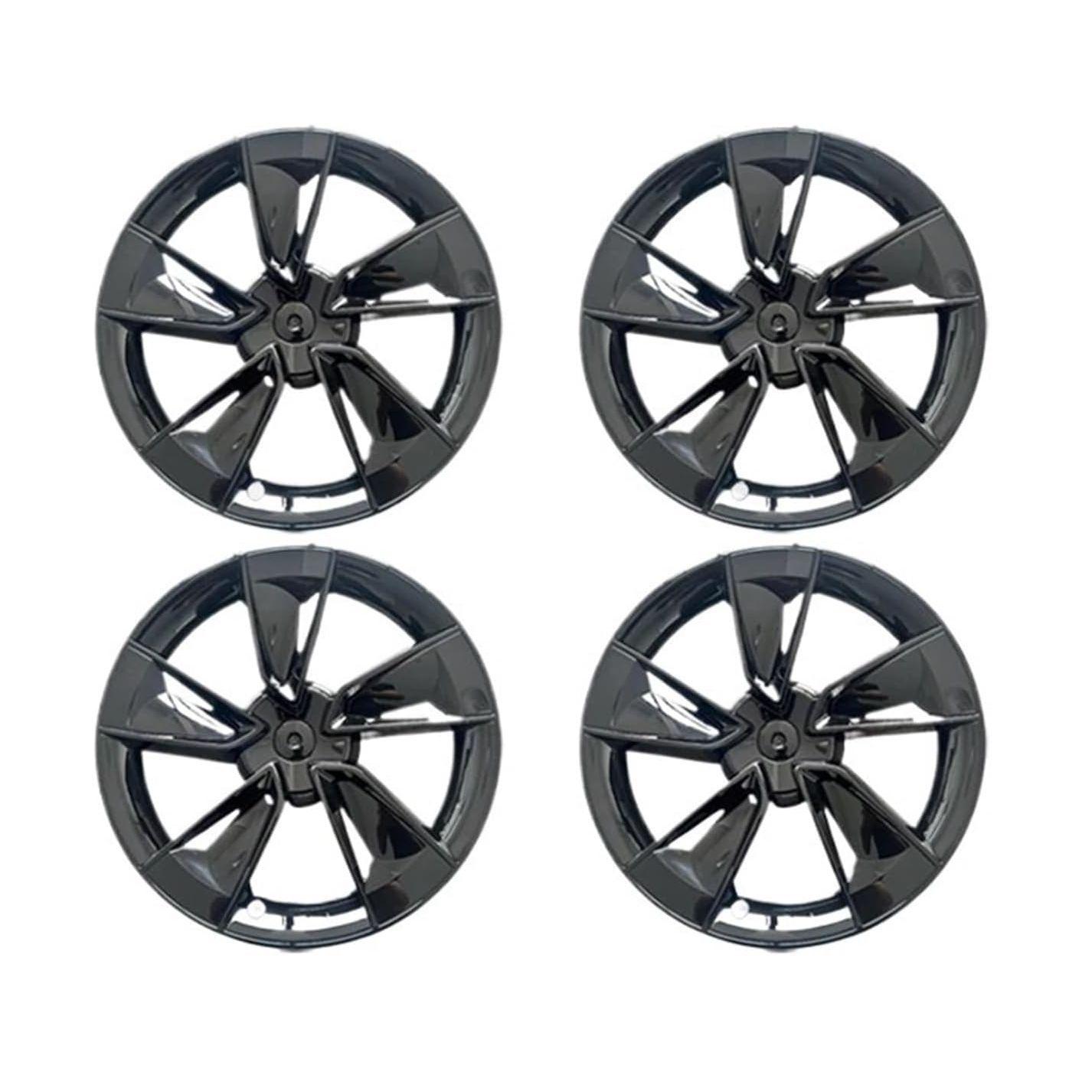 Tesla Model Y 19  Full Coverage Wheel Covers, Bright Black (2025-2026)