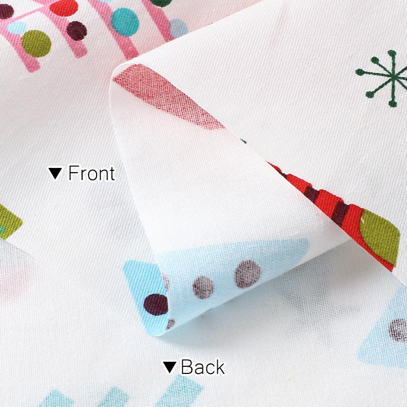 0.5m/1m/2m Pure Cotton Twill Christmas Printed Fabric for Sewing Curtain Scene Decoration Tablecloths Children's Clothing Fabric