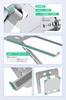 Foldable Aluminum Alloy Laptop Adjustable Ergonomic Heat Improves Relieves Back Pain and Compatible with and More Stand, 604g, Portable, Height,
