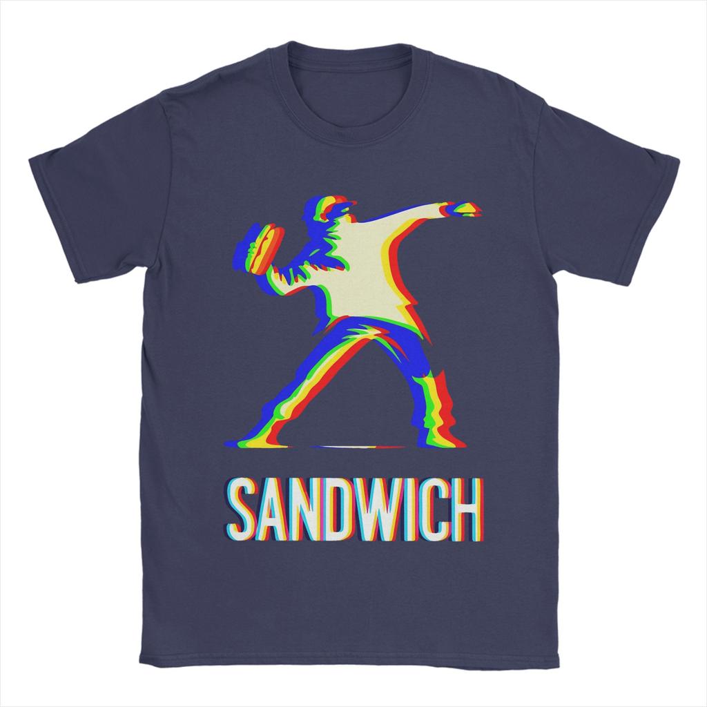 Dc Sandwich Guy T Shirts Men Pure Cotton Casual T-Shirt O Neck  Tee Shirt Short Sleeve Clothing Summer