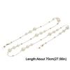 Pearl Beaded Sunglass Chain Hanging Cord Anti Drop Eyeglass Lanyard Adjustable Nonslip Eyeglass Holder Strap Eye Accessories