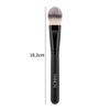 The new all-black tongue-shaped flat head foundation brush is suitable for beginners to design non-marking base makeup and apply makeup quickly