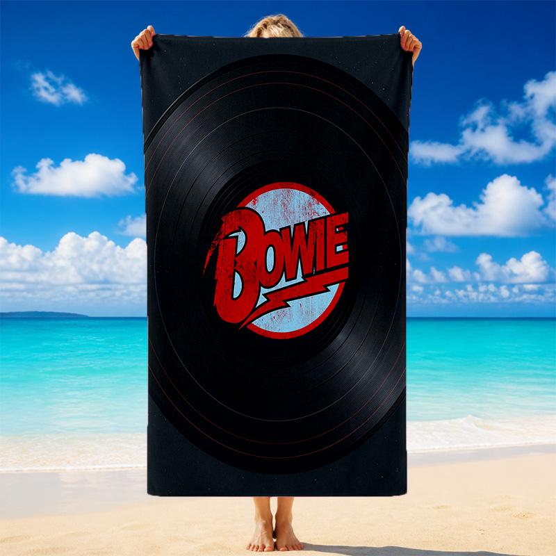 David Bowie Print Microfiber Beach Towel Sand?Resistant Lightweight Towel For Swimming Outdoor Travel Use
