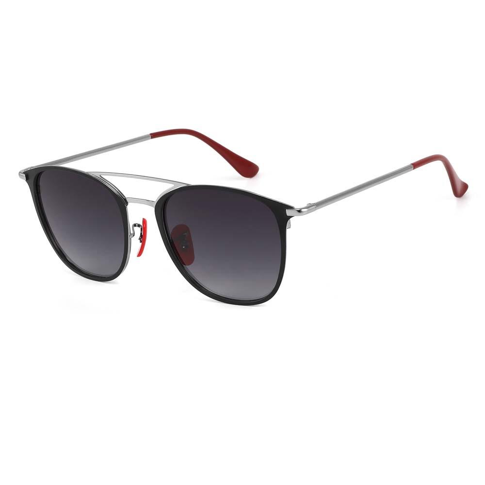

Double Beam Metal Large Frame Men Pilot Sunglasses Outdoor Fishing UV Protection Car Driving Nylon Fashion Polarized Sun Glasses as picture