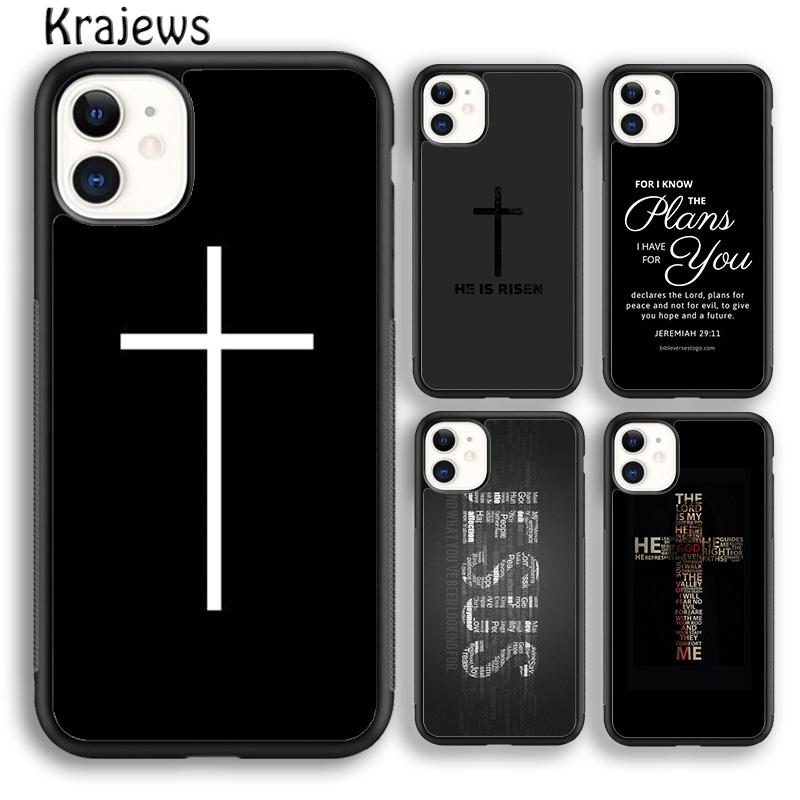 Krajews God Jesus Christ Christian Phone Case Cover For iPhone 17 Air 16 15 14 plus 11 12 13 pro max coque Shell Fundas