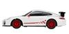 Doyusha Scale Porsche 911 GT3 RS White Electric Radio Control Model 630821 2.4GHz 1/24