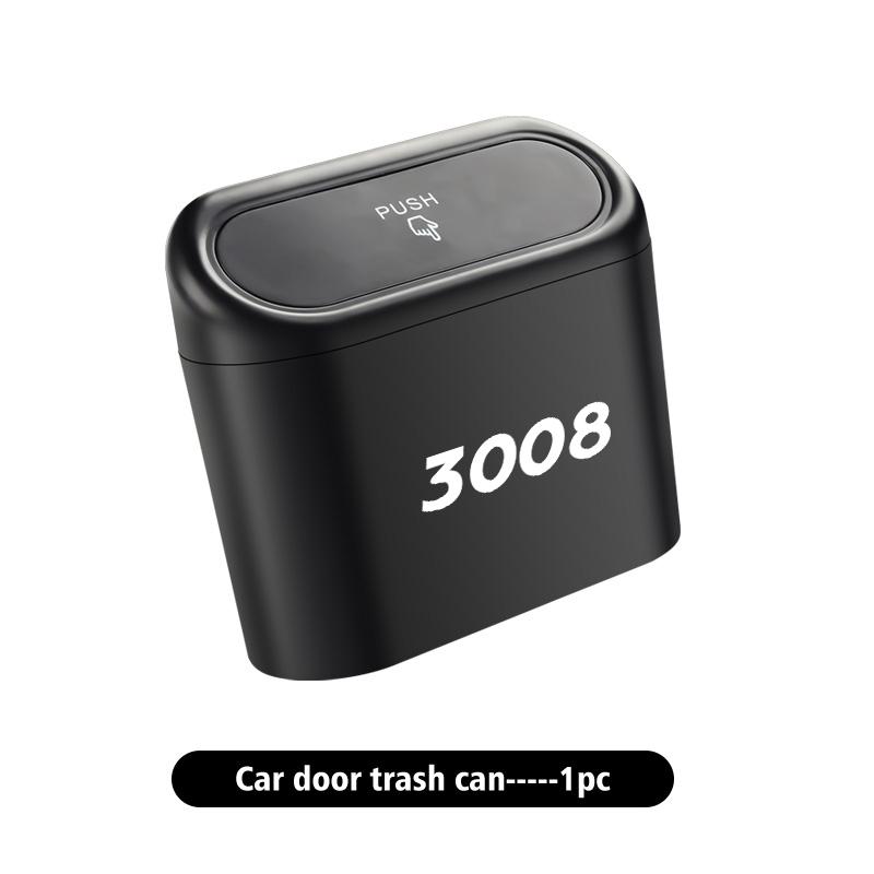 Pattumiera per Auto con Coperchio Contenitore Rifiuti Scatola Portaoggetti Accessori Interni Per Peugeot Expert Rifter 206 307 308 3008 207