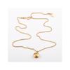 Women's Rose Gold Smiling Face Necklace Good Luck Doudou Short Collarbone Chain