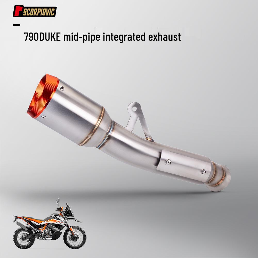 790DUKE Stainless Steel Exhaust Pipe Kit - Debaffled/Baffle Option, Direct Fit