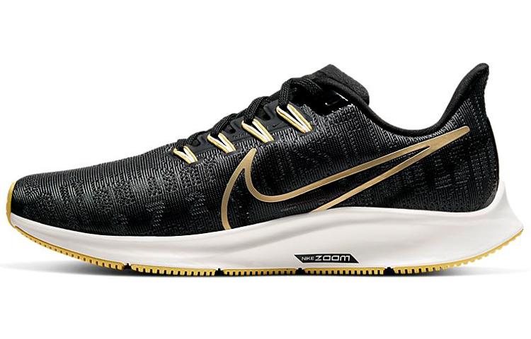 

Nike Air Zoom Pegasus 36 Premium Black Metallic Gold Women s BQ5403-003 35.5