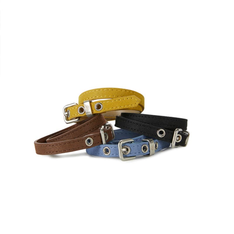 CHRISTINE PROJECT Cp VEGAN SUEDE EYELET BRACELET_4COLORS