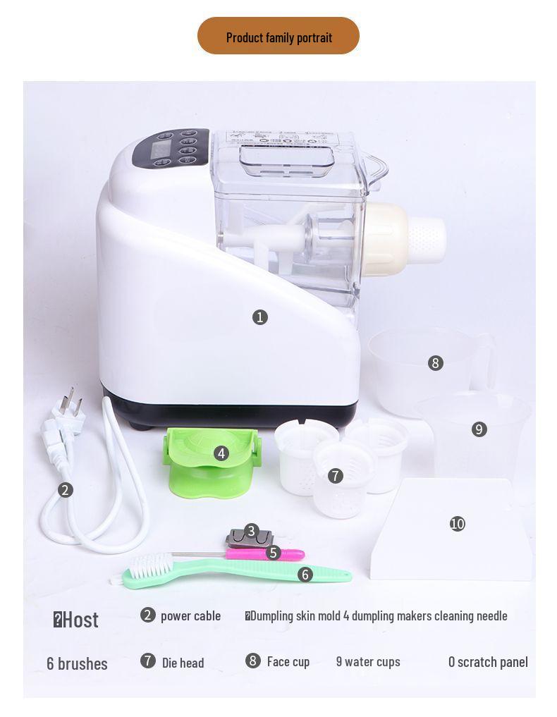 Household Automatic Intelligent Noodle Maker & Dough Press - Electric Multi-functional All-in-One Machine for Noodles & Dough Mixing