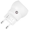 EU Plug Light Sensor Night Light 360 Manual Rotation LED Bedroom Lamp Convenience