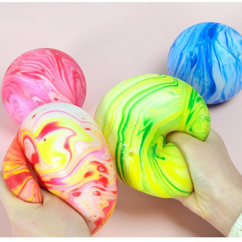 TPR Stress Relief Flour Ball Squeeze Slow Rebound Hand Grip Soft Gel Fidget Toy Squishy Stress Anxiety Relief Ball Boy Toys Gift