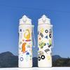 Plastic 800ML Dinosaur Water Bottle Kids Sippy Cup Leakproof with Silicone Straw for School Outdoor Camps