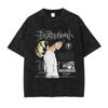 Death Note Vintage Washed TShirt Yagami Light Misa Manga Oversized Tee Top