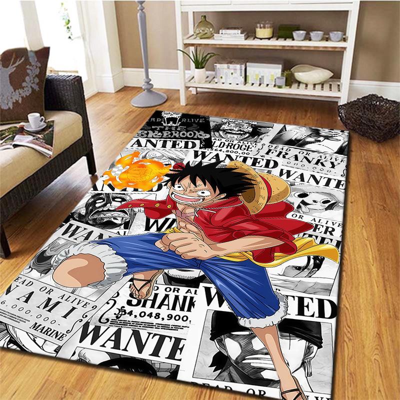 One Piece Monkey D Luffy Carpet Rug For Living Room Bedroom Home Sofa Decoration Kids Play Nonslip Floor Mat