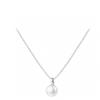 Minimalist Freshwater Pearl Pendant Necklace Women Elegant Chain 6mm/8mm/10mm Round Lightweight Daily Wear