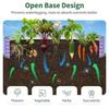 Raised Garden Bed Metal Galvanized Steel Oval Garden Bed 8x2x1.5 Ft with 18-Inch Deep Open-Bottom Design for Outdoor Vegetable