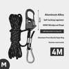 Aluminum Tent Rope Tensioner 5MM 5M Non-Slip Adjuster Buckle High Load Capacity for Camping Outdoor  Gear