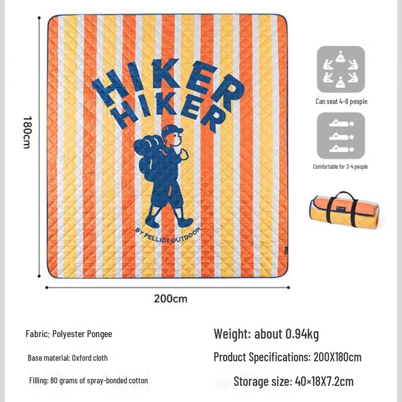 Pelliot HIKER Ultrasonic Moisture-Proof Picnic Mat 1.8m