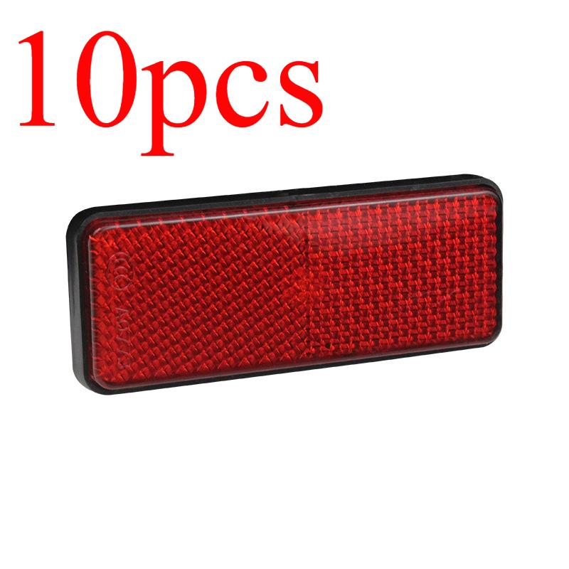 Motorcycle Reflective Plate Scooter Quad Rectangle Reflective Plate Warning Reflector for Universal Yamaha Pit Dirt Bike