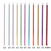 Afghan Crochet Hook Set Colored Anodized Aluminum Cost-Effective Full Set for Beginner DIY Weaving Knitting Craft Hobby