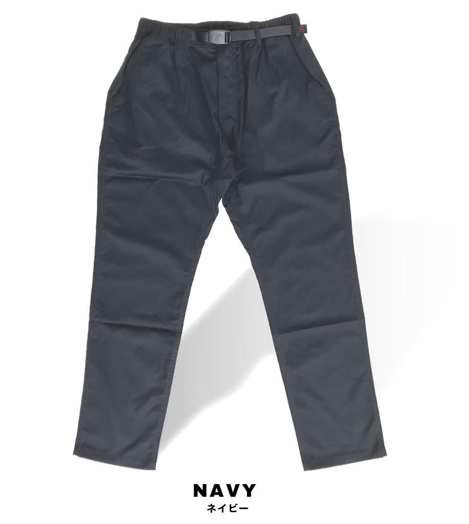 Gramicci Stretch Gabardine Slacks, Climbing Pants, Easy Pants, Japan Limited Edition GMP4-FJP07 (S, Navy)