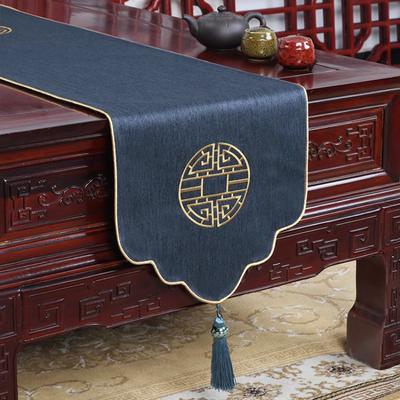 Orgullosa Rosa Estilo Chino Nuevo Sala de Estar Camino de Mesa Simple Bandera de Mesa de Té Cubierta para Mueble de TV Mantel Decoraciones de Boda