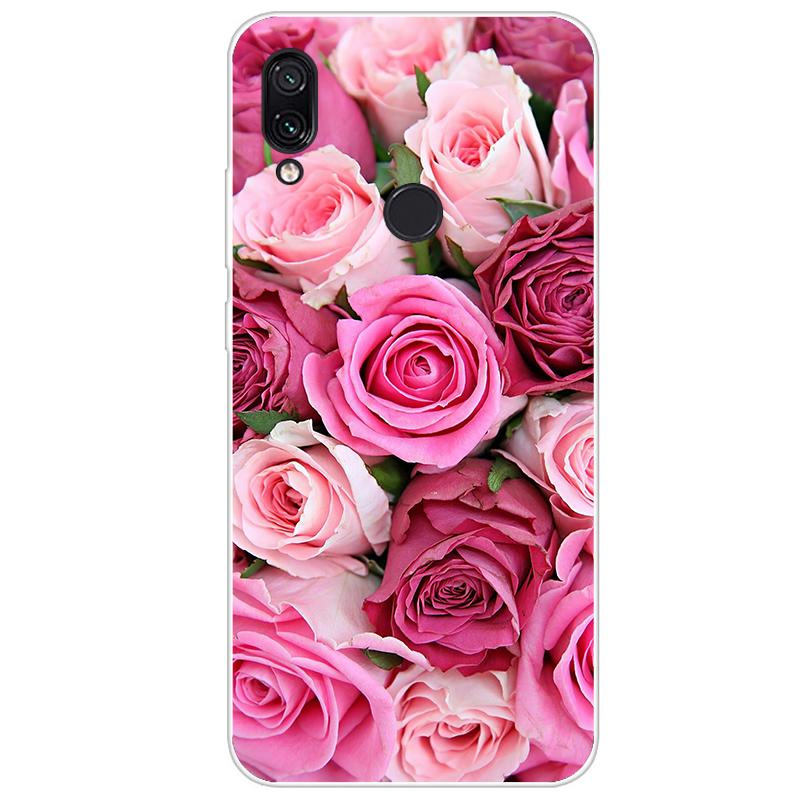 For Xiaomi Redmi Note 7 Case Flower Animal Cover Silicone Case For Redmi Note 7 Pro Note7 Bumper Shockproof Phone Case Coque