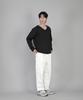 Seinteukeulu Plain V-Neck Sweatshirt Rvs-874 Black