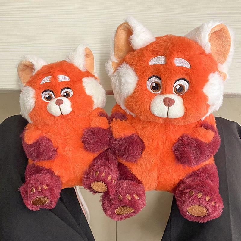 Turning Red Cute Red Panda Plush Toy Soft Cuddly Stuffed Animal Cartoon Panda Plushies Appease Doll Xmas Gifts Girl