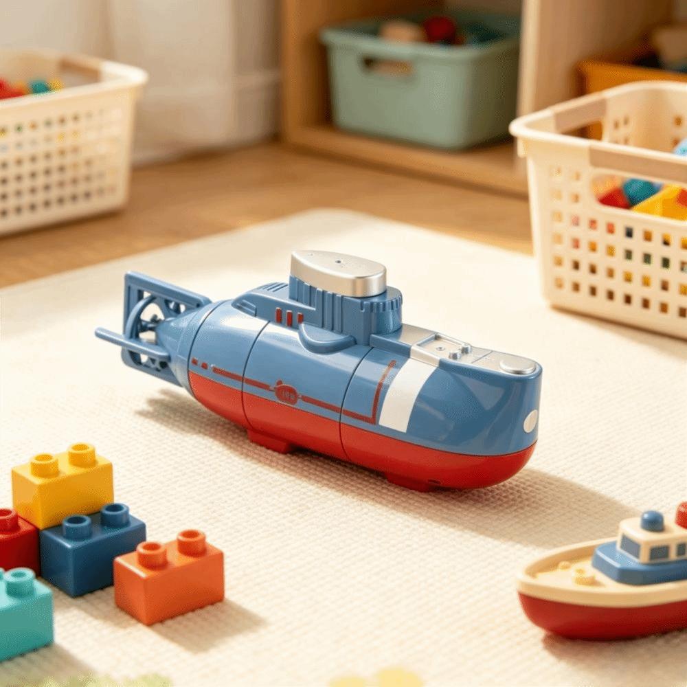 Waterproof Mini RC Submarine Simulation Model Waterproof RC Boat Remote Control Boat  Kids Gift