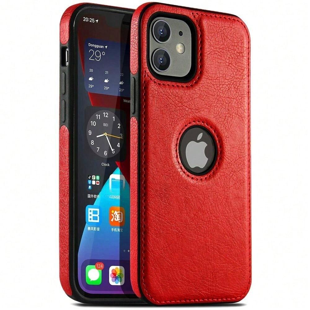 

Ударопрочный кожаный чехол для iPhone 16 15 14 Plus 13 12 11 Pro Xs XR Max 7 8 SE 2 Подарок на День Рождения, Маме, Семье, Друзьям, Парню, Девушке For Apple iPhone 14 Plus красный
