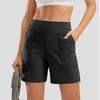 High-waisted Casual Sports Shorts Women's Loose Large-sized Quick-drying Capri Shorts Summer Fitness Breathable Outerwear Yoga Shorts
