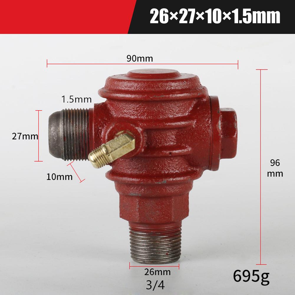 Reliable Iron Male Thread Check Valve for Air Compressor and Air Pump 3 Port