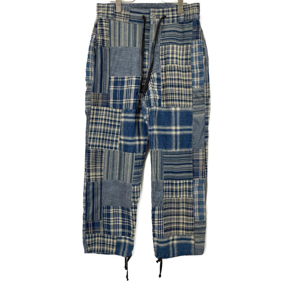 RRL Patchwork Drawstring Waist Trousers - Indigo Bottoms 28x30 blueUsed
