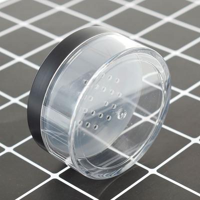 50g Plastic Empty Loose Powder Jar Makeup Puff Box Sifter Container Cosmetic Pot Portable Loose Powder Box Refillable Pot 2025