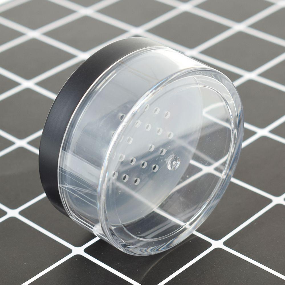 50g Plastic Empty Loose Powder Jar Makeup Puff Box Sifter Container Cosmetic Pot Portable Loose Powder Box Refillable Pot 2025