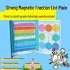 Magnetic Fraction Disc: 3rd Grade Math Aid for Learning Fractions, Addition, and Subtraction in 1st Semester
