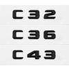 Modified Car Trunk Sticker Letter Badge Decals Decoration for Mercedes Benz C Class C32 C36 C43 C55 C63 C180 C200 C220 C230