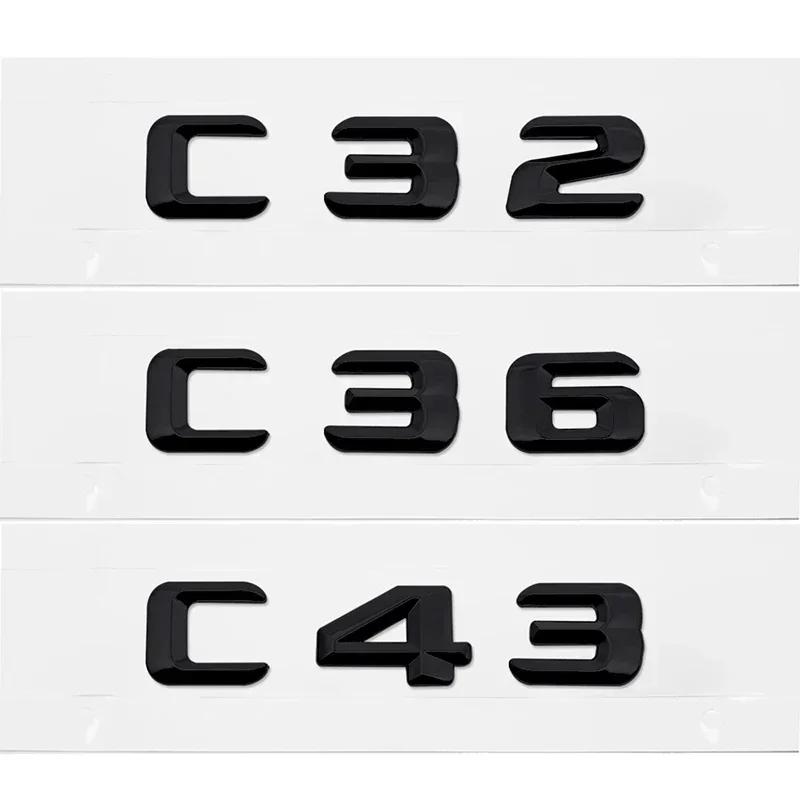 Modified Car Trunk Sticker Letter Badge Decals Decoration for Mercedes Benz C Class C32 C36 C43 C55 C63 C180 C200 C220 C230