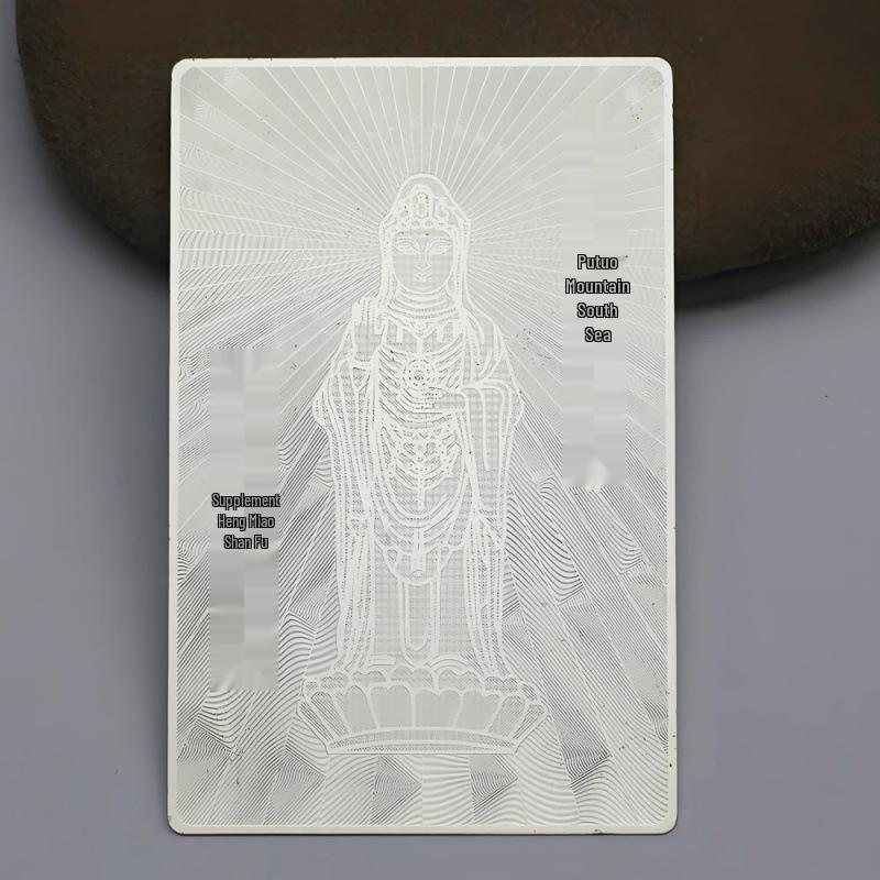 Yabin 999 Sterling Silver Custom Engraved Mirror-Finish Commemorative Corporate LOGO Plaque