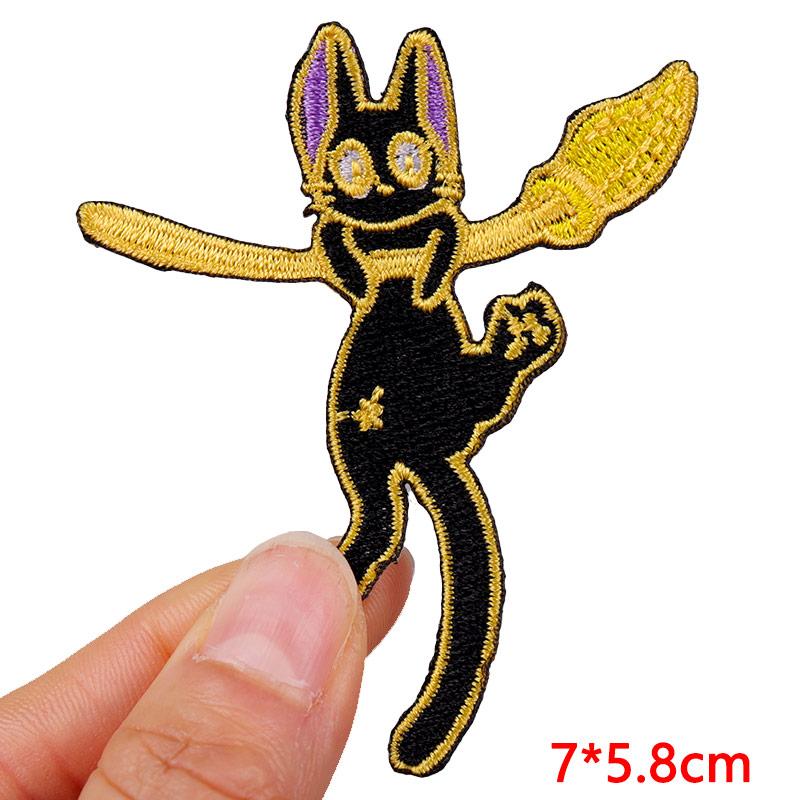 Cartoon Animal Emnroidery Sew Patch Cat Frog Embroidered Patch Iron On Patches For Clothing Hats Backpack Jeans Sew Bagdes DIY