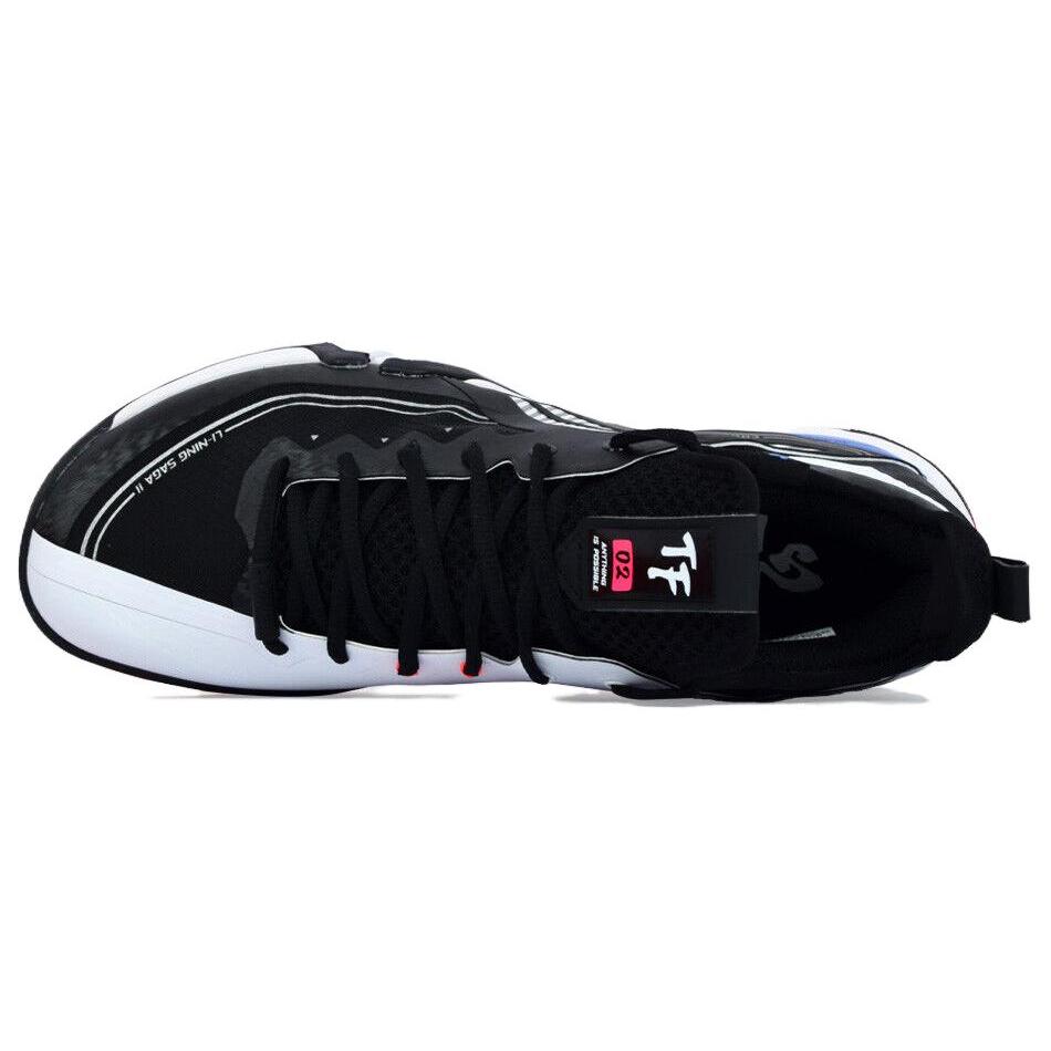 Li Ning Saga Pro 2 Pro Comfortable Mid top Badminton Shoes Unisex Black AYAT003-1