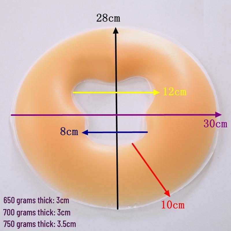 U-Shaped Beauty Salon Silicone Prone Pillow with Hole