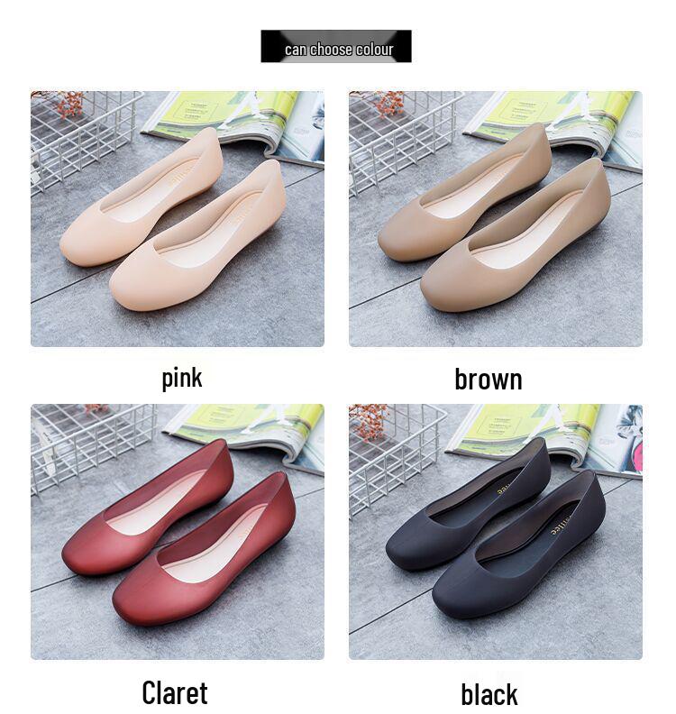 Letnie Przezroczyste Płaskie Sandały Żelowe Damskie 2024 - Lekkie, Niskie, Wodoodporne, Gumowe Buty Plażowe Outdoor