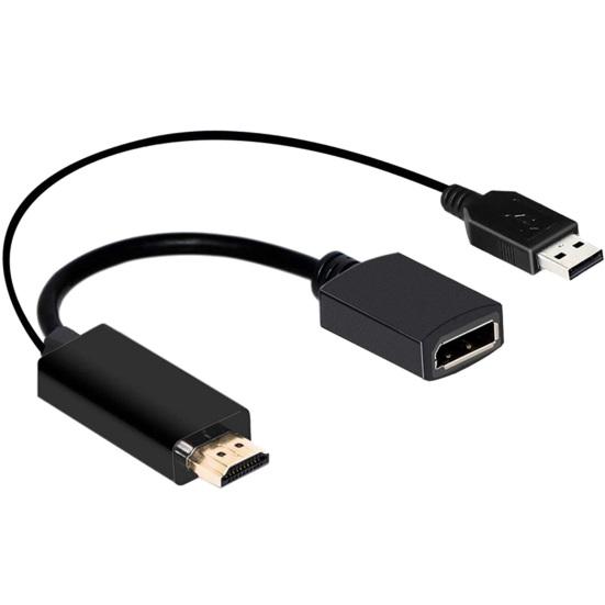 4K USB Powered HDMI-compatible Male To DP Display Port Female Converter Adapter Devices