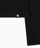 Ohesio Basic Ribbed V-Neck Long Sleeve, Black